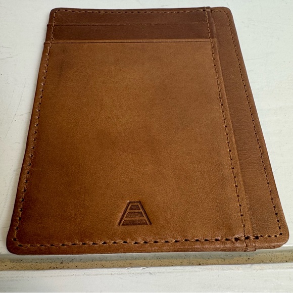 Andar The Scout Brown Leather Card Holder - Picture 2 of 10